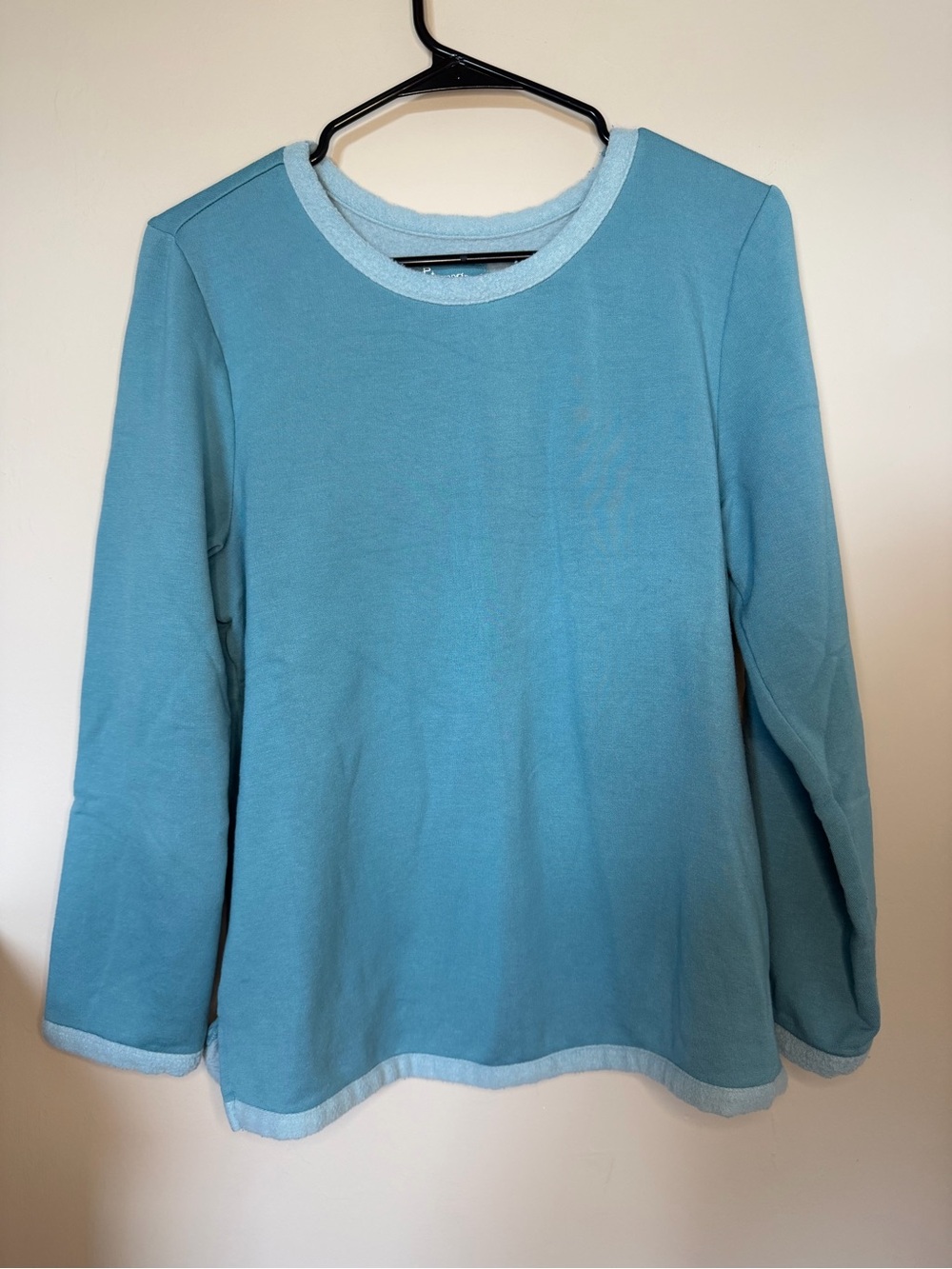 Women's Light Blue Long-Sleeve Pajama Set